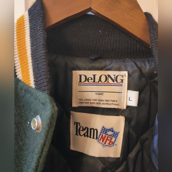 Vintage Wool Blend Green Bay Packets Jacket - Size Large - Picture 8 of 15